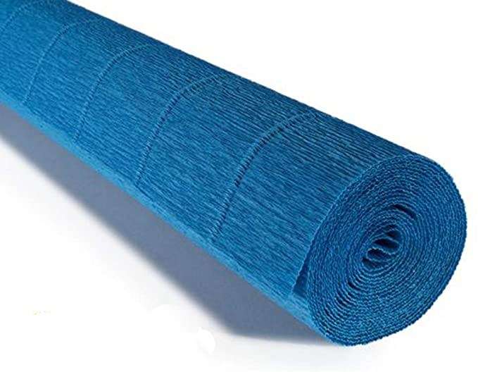 Crepe paper 50cmx2.5m blue