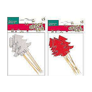 New Year decor Christmas tree 18 pcs 12x14cm 2MIX