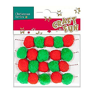 Christmas Decor 1.8 mm Threads with Pom Poms
