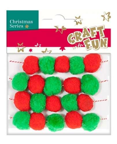 Christmas Decor 1.8 mm Threads with Pom Poms