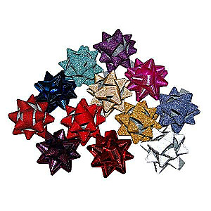 Star Bow 2.5cm on Velcro mix