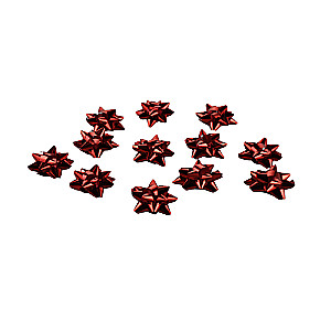 Star Bow 5cm with Velcro Red