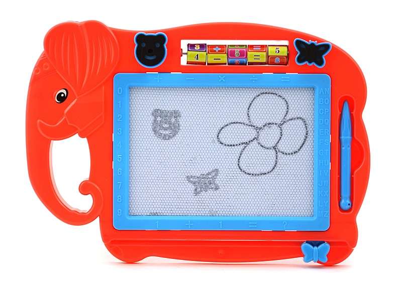 Magnetic board for drawing-writing 34x30x2.5cm Mammoths