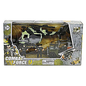 Military Set Helicopter and Jeep Special Combat