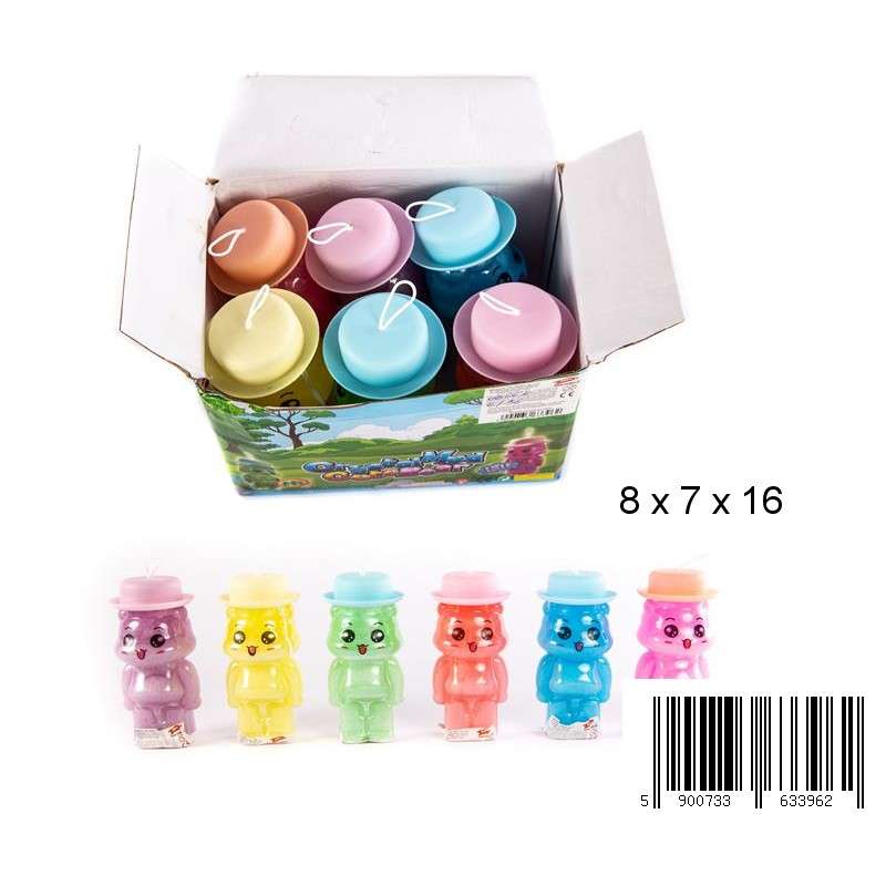 Gelatin mass SLIME Little Man, jar 16cm mix
