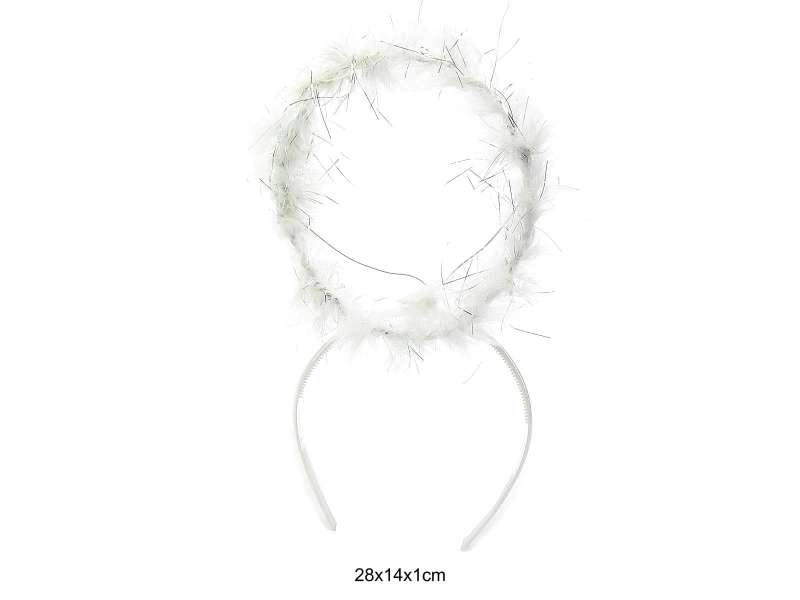 Headband with an angel halo, white