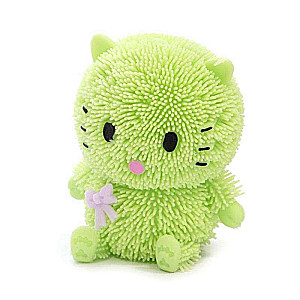 9cm Puffer Kitten Stress Toy with Light Mix