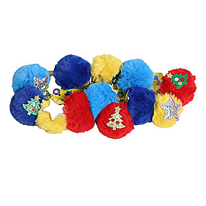 Keychain - fluffy ball mix