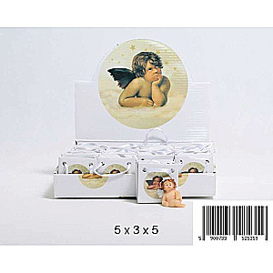 Angel figurine, ceramic, in a gift pouch