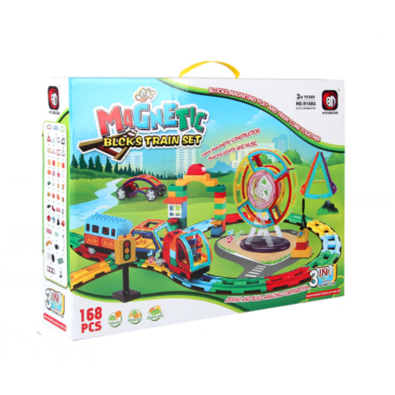 Magnetic Constructor - Railway Block Set 168 pcs