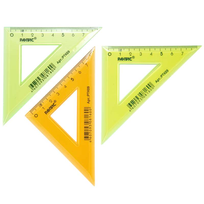 Triangle 9 cm, transparent