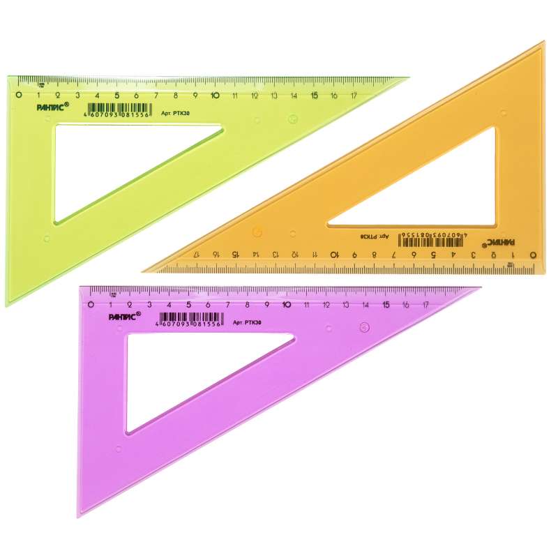 Trīsstūris 20 cm caurspīdīgs