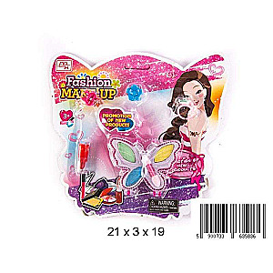 Cosmetic set with a butterfly hairpin and ring