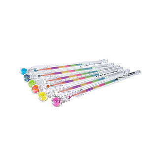 Multicolored gel pen with a diamond