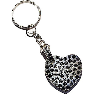 Keychain - Heart with Dots