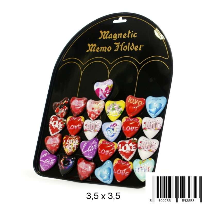 Souvenir magnets, mix VALENTINES DAY, 1pc.