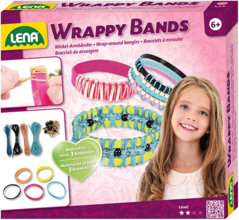 LENA Wrappy Bands Creative Set, Create Your Own Bracelet