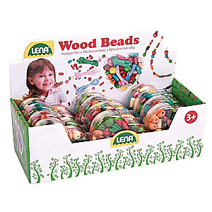 LENA Creative Set Wooden Beads in a Box