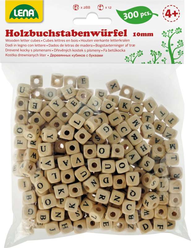 Creative Set LENA Wooden Cubes, 300 pcs.