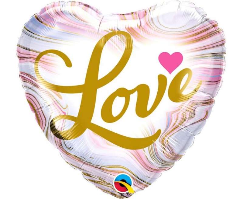 Folijas balons 18 QL Sirds Love