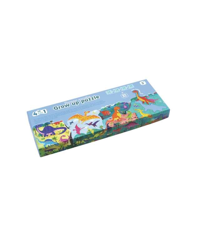 ANDREU Puzzle - World of Dinosaurs 4 in 1