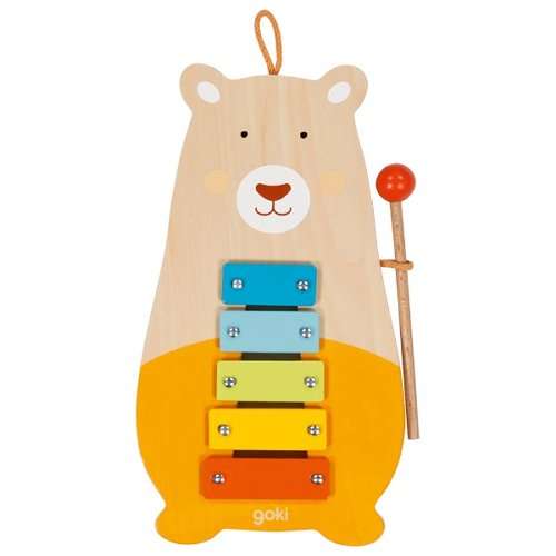 Developing game GOKI Xylophone Bear, 14 x 24.5 x 1.4 cm.