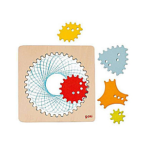 GOKI Wooden Spirograph Toy
