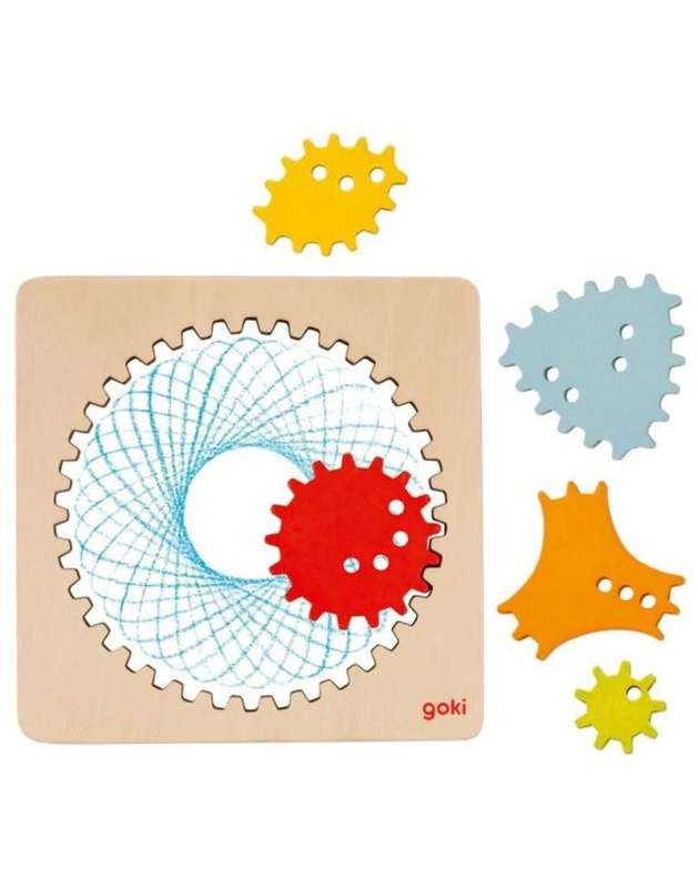 GOKI Wooden Spirograph Toy