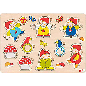 Wooden Puzzle GOKI - Standing Gnomes