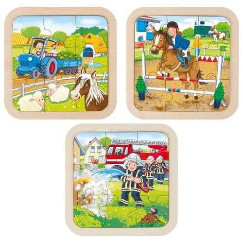 GOKI Puzzle - Farm, Firefighters, Mix