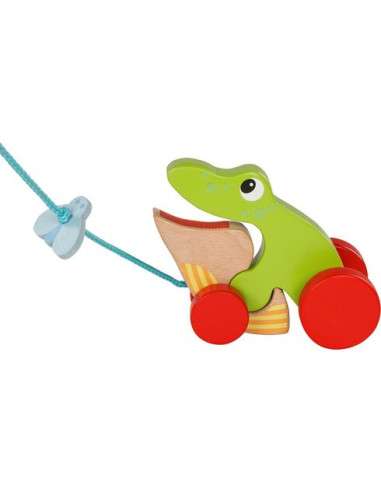 Push Toy GOKI Frog with Fly