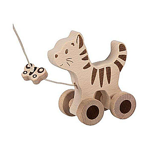 Pull Toy GOKI Kitten with Butterfly