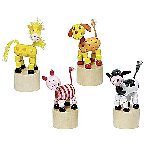Wooden toy GOKI - dancing pets