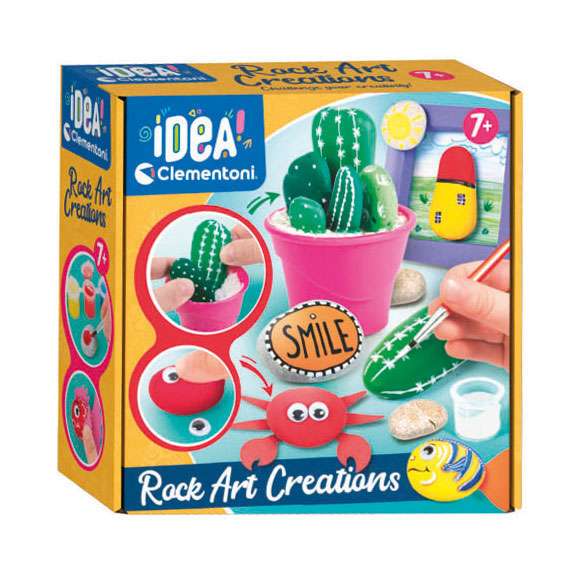 CLEMENTONI Rock Art Creativity Set Paint the Stones