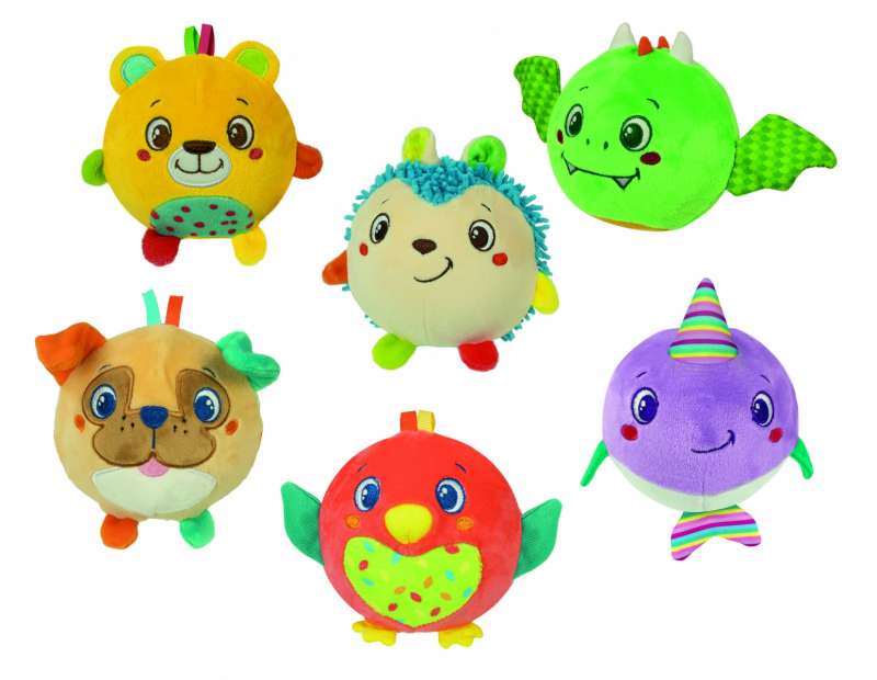 CLEMENTONI Plush Toy Soft Ball Cute Animals