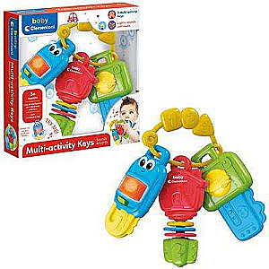 CLEMENTONI Multi-Activity Keys Rattle Toy for Babies