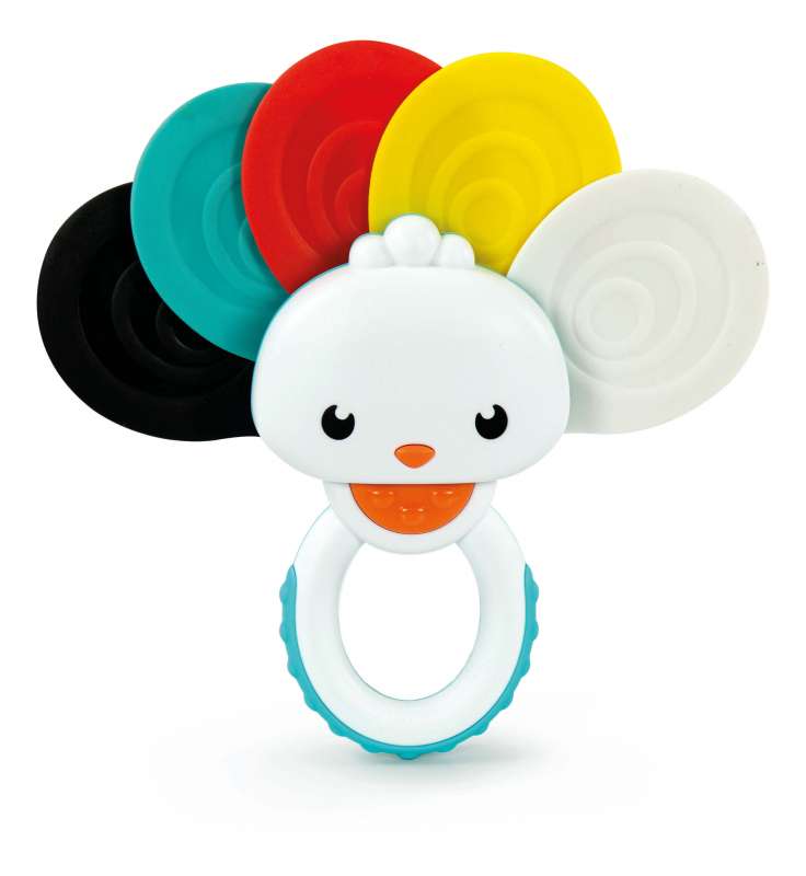 CLEMENTONI Rattle Toy Chick and Rainbow