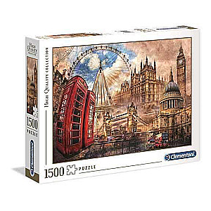 Puzzle 1500 CLEMENTONI VINTAGE LONDON