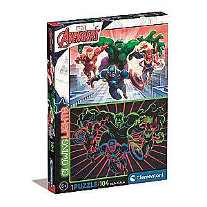 Puzzle 104 CLEMENTONI GLOWING-MARVEL AVENGER