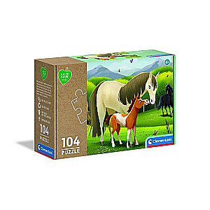 Puzzle 104 CLEMENTONI PFF HORSES