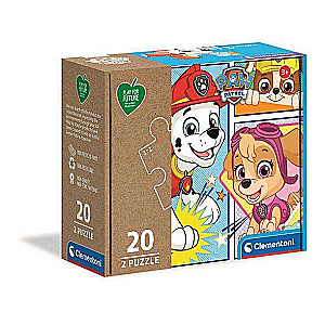 Puzzle 2X20 CLEMENTONI PFF PAW PATROL