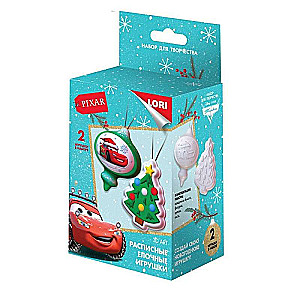Disney Lightning McQueen Painted Christmas Ornaments