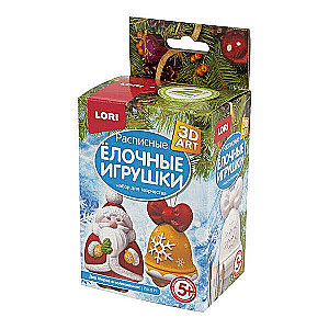 Painting Christmas Ornaments Santa Claus and Bell