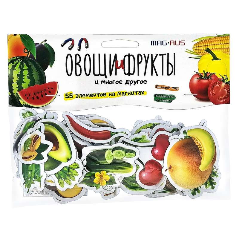 Magnetic Set - Vegetables, Fruits, Various Products
