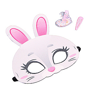 Bunny Mask with Accessories and Glitter