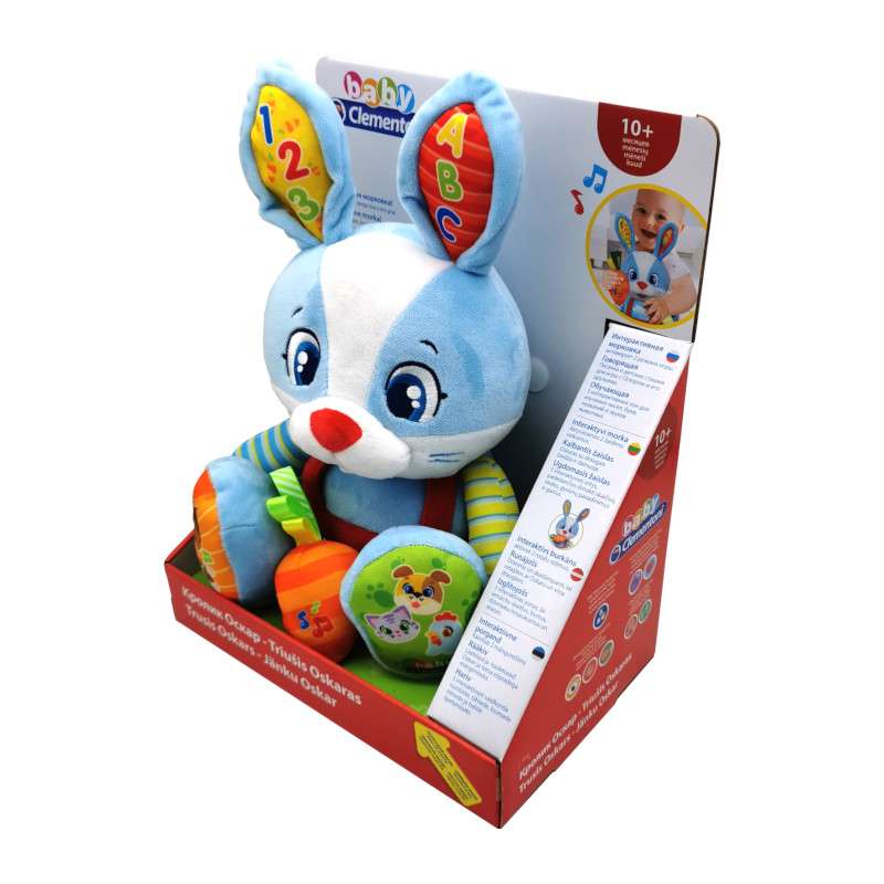Interactive Toy CLEMENTONI Rabbit Oscar LT+LV+EE+RU