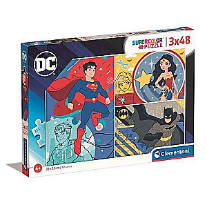 Puzzle 3X48 CLEMENTONI DC Comics