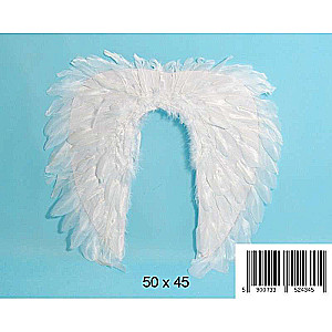 Angel Wings 50x45cm, white bird feathers