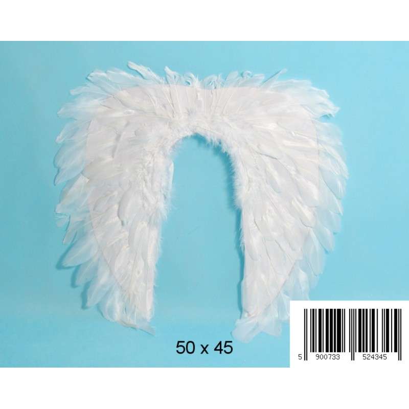 Angel Wings 50x45cm, white bird feathers