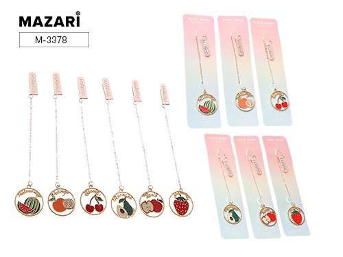 Metal Bookmark, Assorted 4 Designs